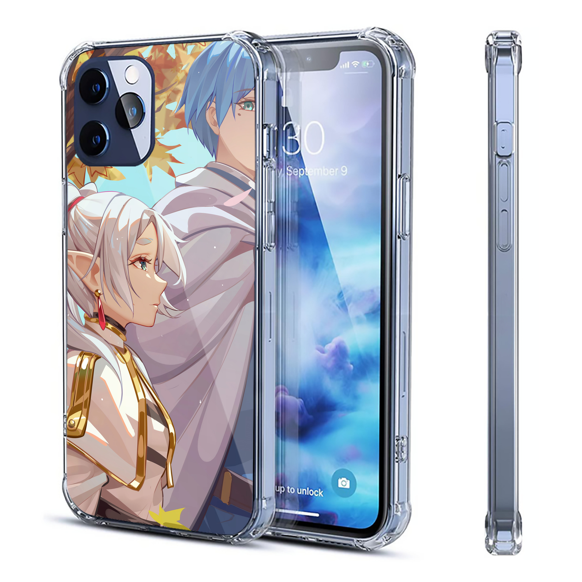 （画像用） 葬送のフリーレン Frieren 【iPhone 12シリーズ対応】透明スマホケース（クリアソフトケース）